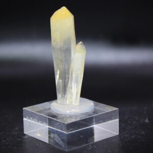 Mangoquarz aus Kolumbien - Bergkristall mit Halloysit