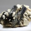 Aegirine on feldspar from Mt. Malosa, Malawi – black prismatic crystals on light feldspar matrix