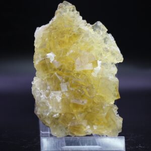 Gelber Fluorit aus der Moscona Mine in Asturien, Spanien