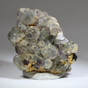 Pale green fluorite with violet zoning from the Erongo Mountains Namibia