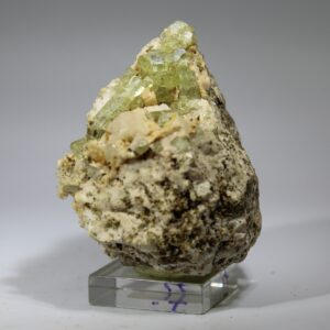 Light green apatite on matrix from the Imilchil area Morocco