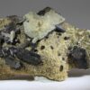 Schorl with pale mineral coating from Erongo, Namibia