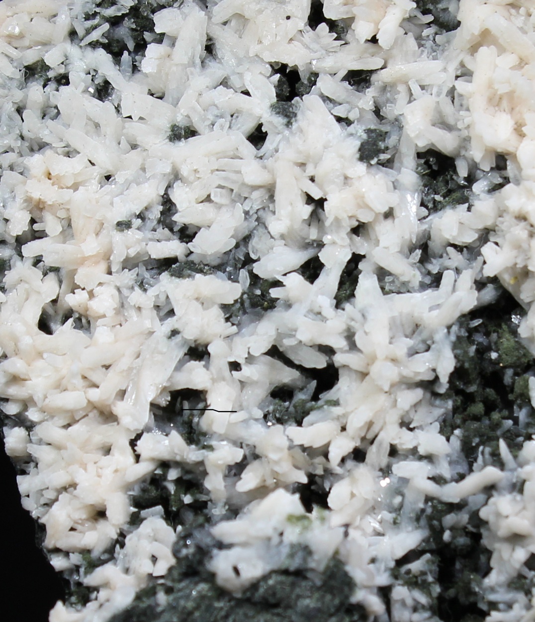 Albite crystals from Valberg Quarry in detail view