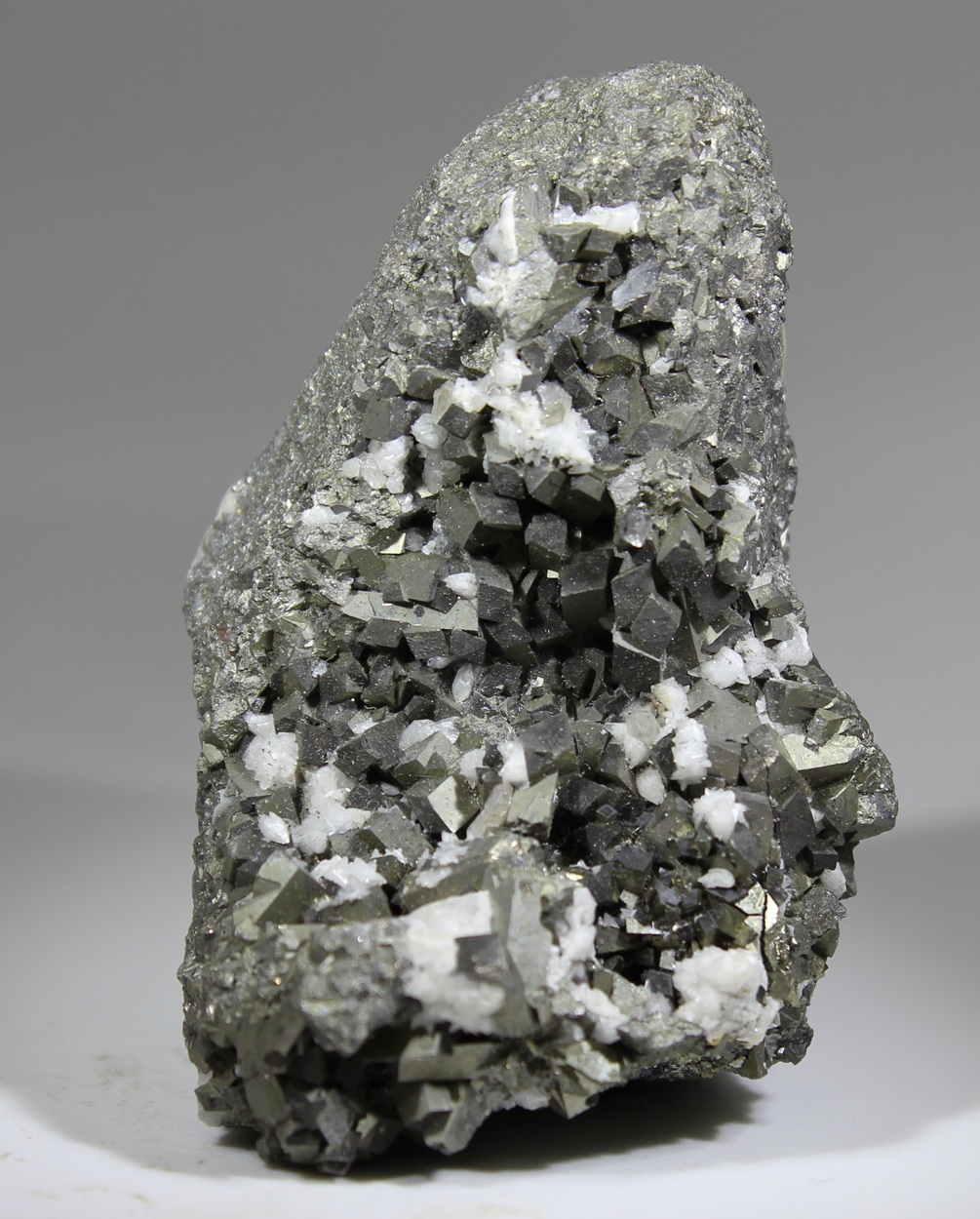 Arsenopyrite with Calcite, Pyrite and Sphalerite from Mina Noche Buena, Zacatecas, Mexico - Image 2