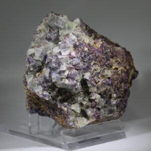 Alternative view of Pale Green and Purple Fluorite from Landsverk, Norway