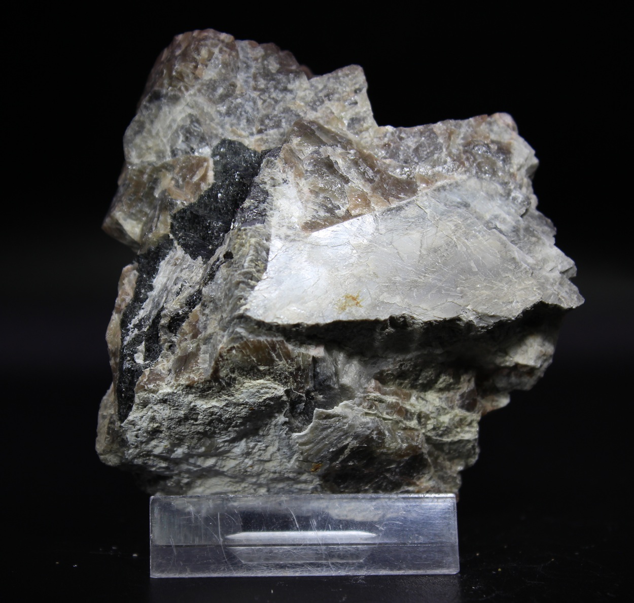 Reverse side of zirconolite specimen from Håkestad Norway
