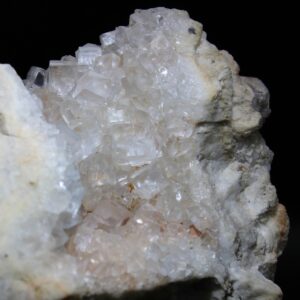 Colorless cubic fluorite crystals from the Clara Mine