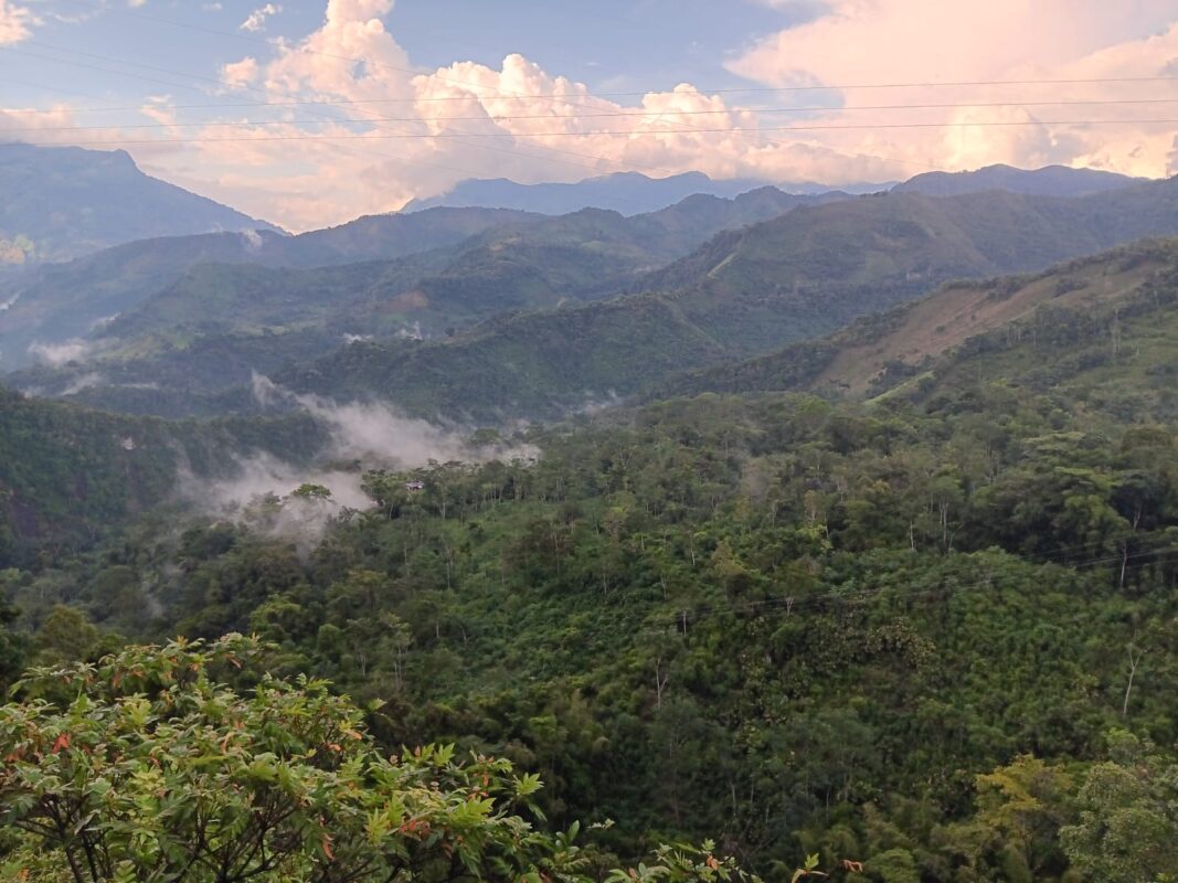 Mountain landscape in Colombia's emerald regions