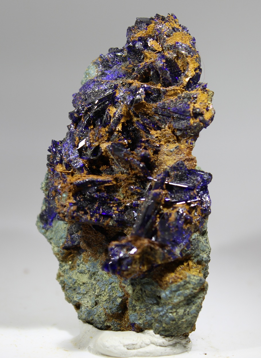 Azurite from Touissit Morocco with intensely dark blue lustrous crystals