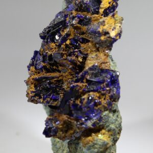Dark blue Azurite crystals on matrix from Touissit Morocco