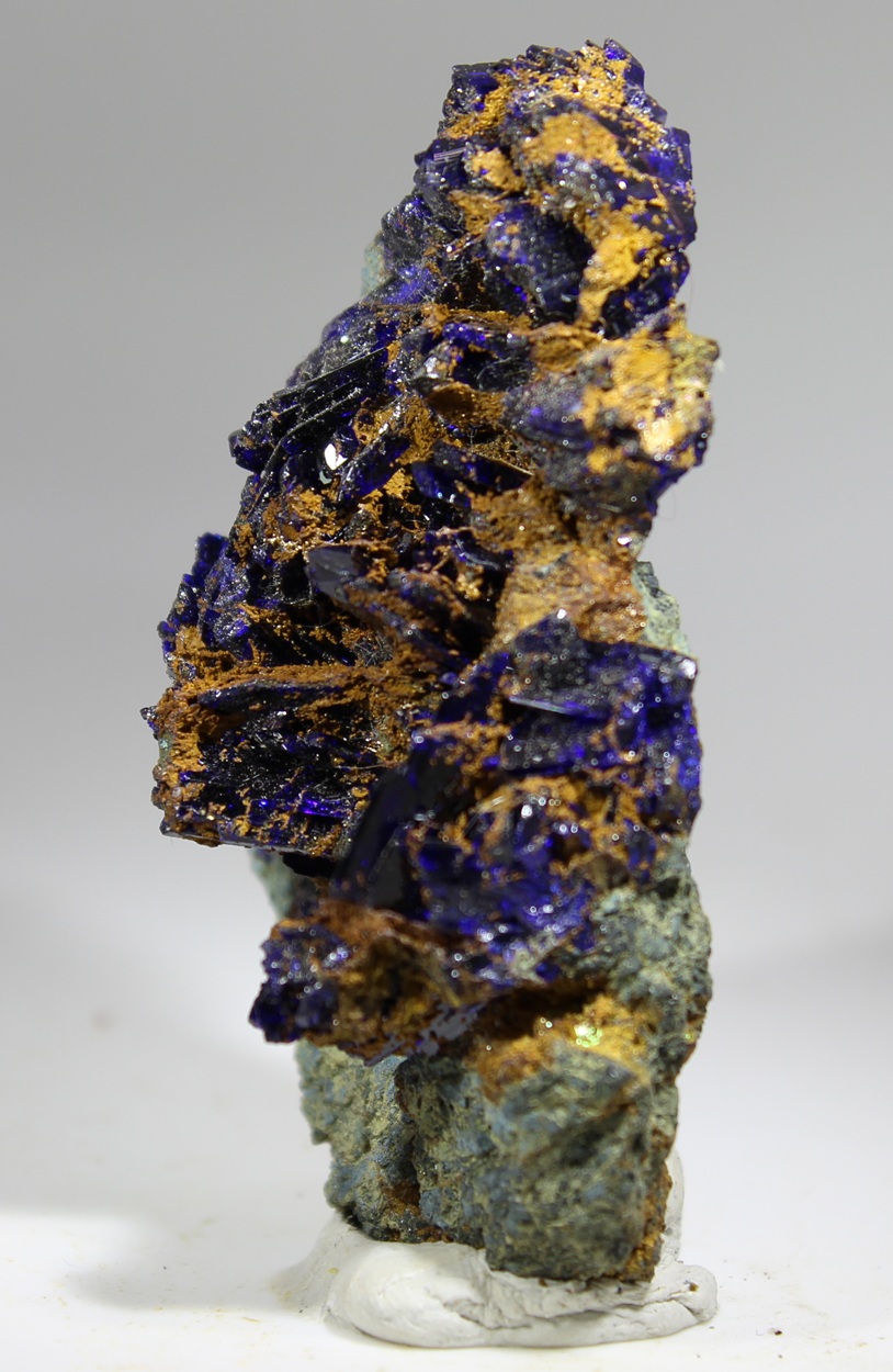 Dark blue Azurite crystals on matrix from Touissit Morocco