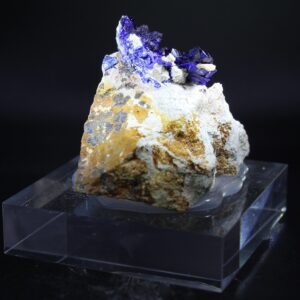 Back view of Azurite specimen from Kerrouchen Morocco
