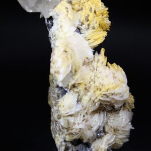 Cerussite Baryte and Galena mineral specimen from Mibladen Morocco