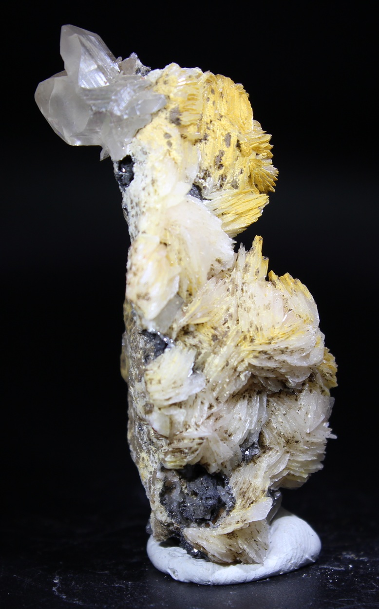 Cerussite Baryte and Galena mineral specimen from Mibladen Morocco
